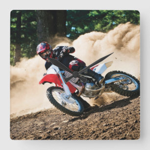 Reloj Cuadrado almohada de lanzamiento de motocross
