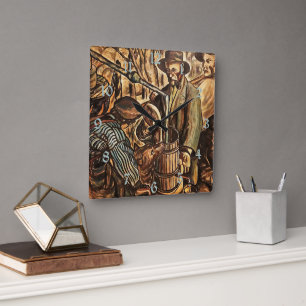 Reloj Cuadrado Alucinadores Que Hacen Luminosos Blancos Liquor Wh