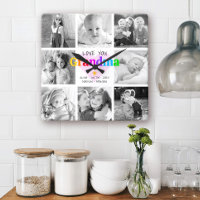 Ama tu abuela Collage de fotos moderno colorido 8