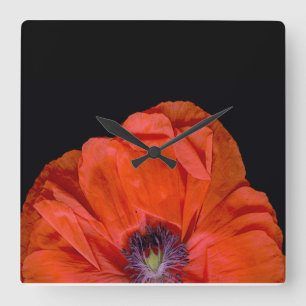 Reloj Cuadrado ¡"Amapola-reloj"!