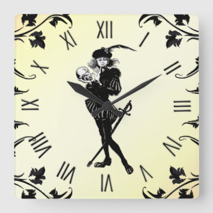 Reloj Cuadrado Amarillo de Hamlet