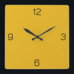 Reloj Cuadrado Amarillo dorado del atardecer E8B319 Color Añadir<br><div class="desc">Agregue un nombre, iniciales o algún texto, o mantenga el color solo. Coordenadas de color con otros elementos del almacén basadas en el nombre y el código HEX (triplete hexadecimal de seis dígitos) mostrado. Utilice este código para mezclar, hacer coincidir y personalizar de cualquier otro elemento para ir con esto,...</div>
