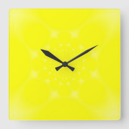 Reloj Cuadrado Amarillo espumoso