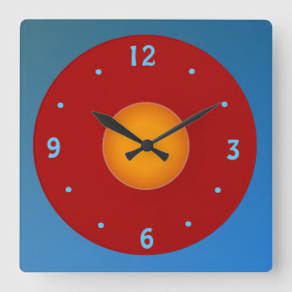 Reloj Cuadrado Amarillo Rojo/Azul Naranja>Reloj de cocina