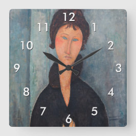 Reloj Cuadrado Amedeo Modigliani - Mujer con ojos azules