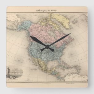 Reloj Cuadrado Amerique du Nord.