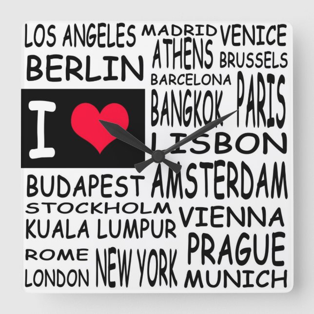 Reloj Cuadrado Amo... (Anverso)