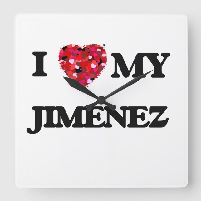 Reloj Cuadrado Amo a MI Jiménez (Anverso)