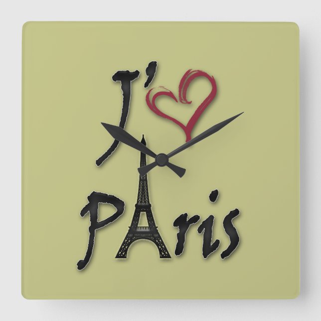 Reloj Cuadrado Amo París (Anverso)