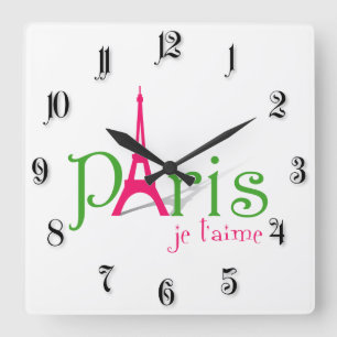 Reloj Cuadrado Amo París