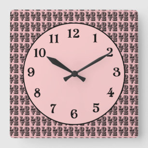 RELOJ CUADRADO AMOR