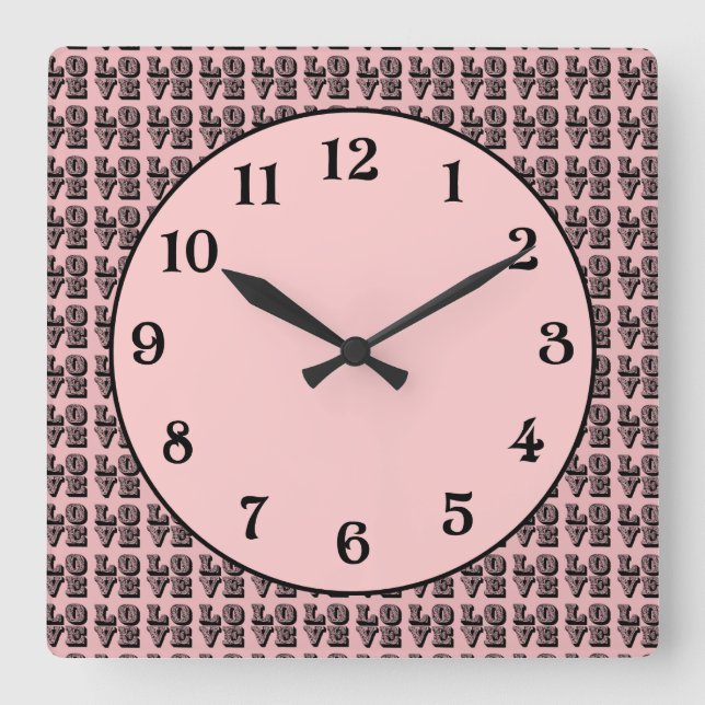 RELOJ CUADRADO AMOR (Anverso)