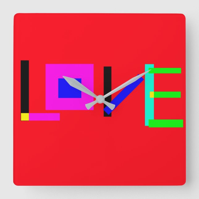 Reloj Cuadrado Amor (Anverso)