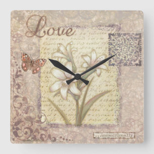 Reloj Cuadrado Amor