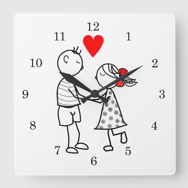 RELOJ CUADRADO AMOR- (Anverso)