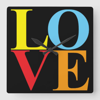 Reloj Cuadrado Amor del arte pop
