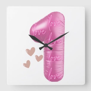 Reloj Cuadrado AMOR SOLITARIO – Unidad, Paz y Vibraciones Positiv