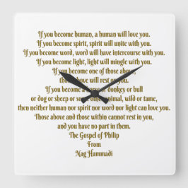 Reloj Cuadrado Amor y espíritu