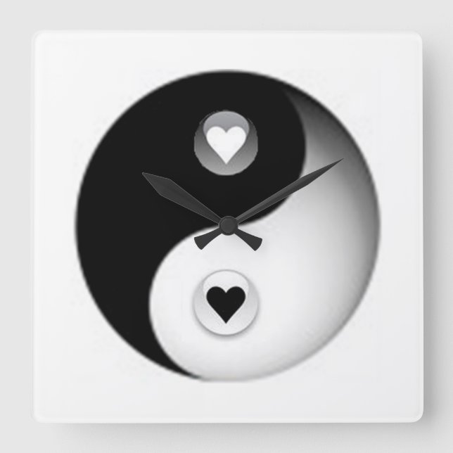 Reloj Cuadrado Amor y paz (Anverso)