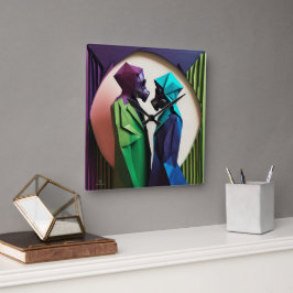 RELOJ CUADRADO AMOR Y RESISTENCIA