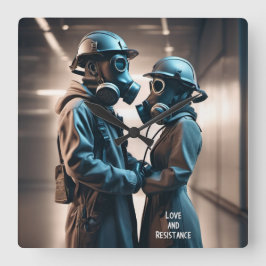 Reloj Cuadrado AMOR Y RESISTENCIA Ámbito del vino