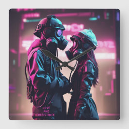 Reloj Cuadrado AMOR Y RESISTENCIA Ámbito futuro 2