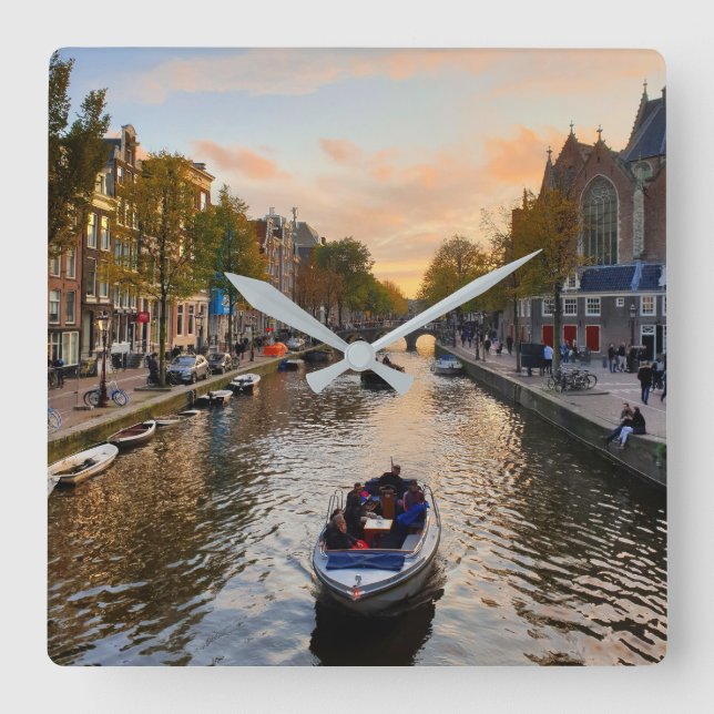 Reloj Cuadrado Ámsterdam (Anverso)
