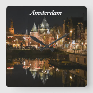 Reloj Cuadrado Amsterdam wall clock