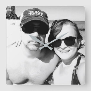 Reloj Cuadrado Añada sus pares personalizados imagen