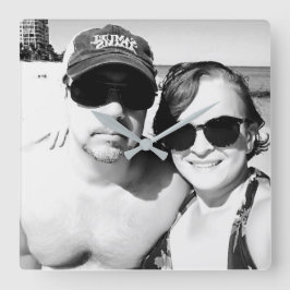 Reloj Cuadrado Añadir la pareja personalizada de imágenes