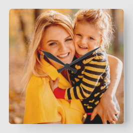 Reloj Cuadrado Añadir su propia foto | Plantilla