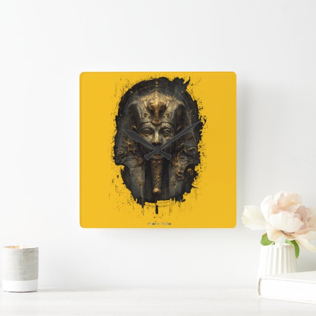 Reloj Cuadrado Ancient Malice Egyptian Pharaoh Black (Hogar)