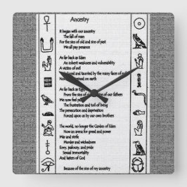 Reloj Cuadrado Ancinista