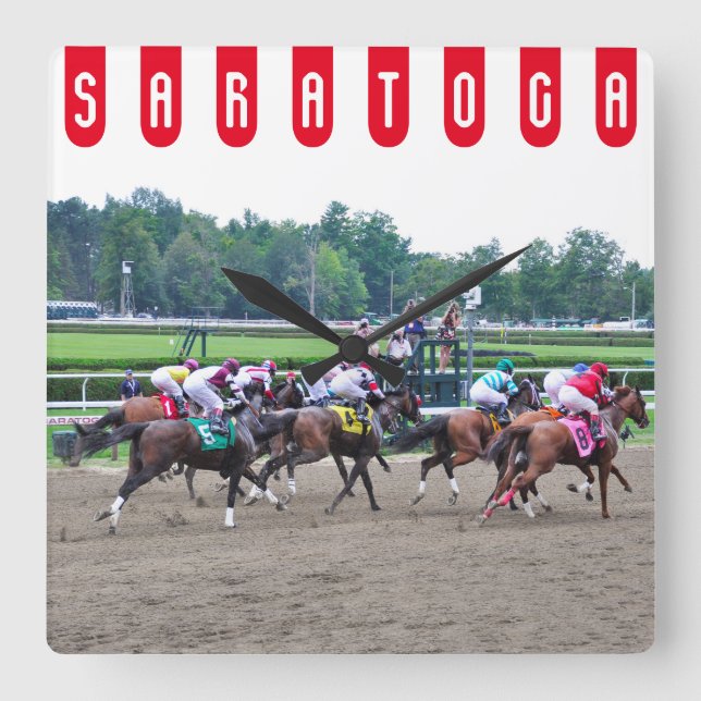 Reloj Cuadrado And They're off at Saratoga (Anverso)