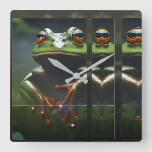 Reloj Cuadrado Anfibios I Ken Gage Art