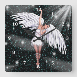 Reloj Cuadrado Angel Clock
