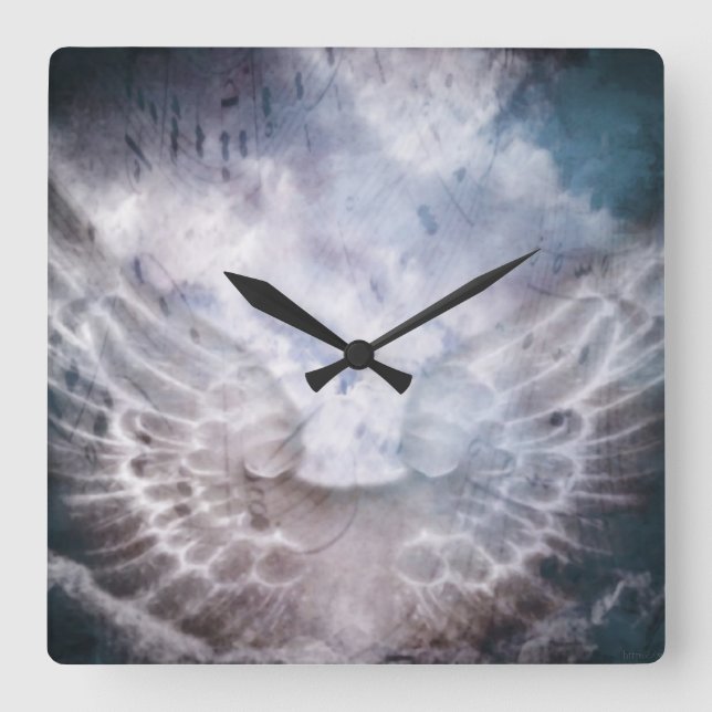 Reloj Cuadrado Angel Song (Anverso)