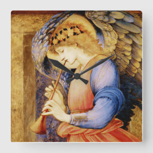 Reloj Cuadrado “Ángel tocando un flageolet” de Edward Burne Jones