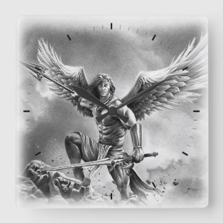 Reloj Cuadrado ANGEL WARRIOR Square Wall Clock