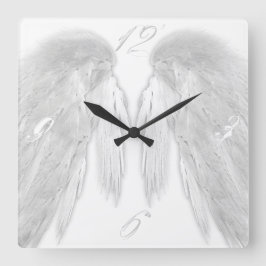 Reloj Cuadrado ANGEL WINGS White
