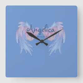Reloj Cuadrado Angelica nació con alas del cielo cuadrado