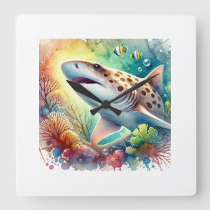 Reloj Cuadrado Angelshark painting 210724AREF147 - Watercolor