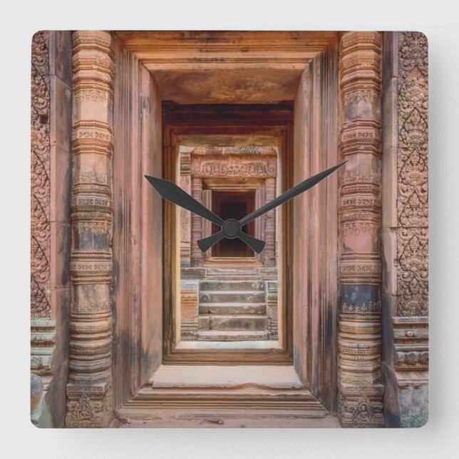 Reloj Cuadrado Angkor Wat Entryway, Cambodia (Anverso)