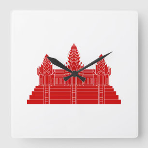 Reloj Cuadrado Angkor Wat Ver.2.0. Templo del Khmer