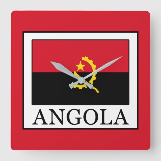 Reloj Cuadrado Angola (Anverso)