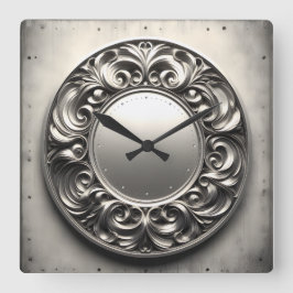Reloj Cuadrado anillo ornamental