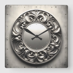 Reloj Cuadrado anillo ornamental