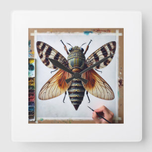 Reloj Cuadrado Anillochlamys 300724IREF213 - Watercolor