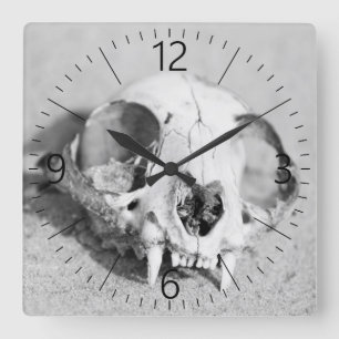 Reloj Cuadrado Animal’s skull
