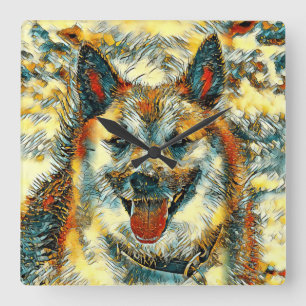 Reloj Cuadrado AnimalArt_Dog_004